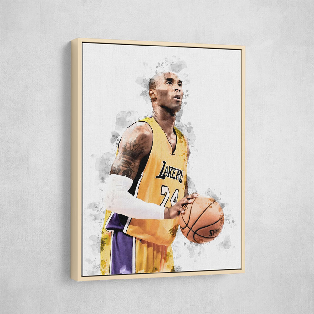 Kobe Bryant Abstract Wall Art